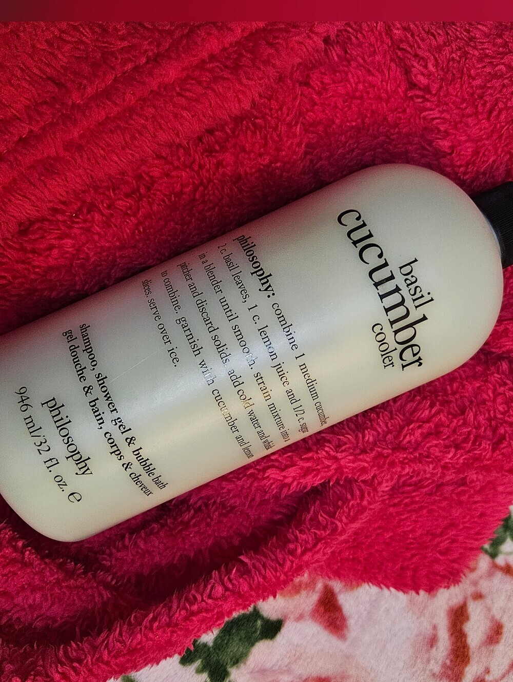 Philosophy Basil Cucumber Cooler Shower Gel & Bubble Bath - 32 Oz Pump Not Inc